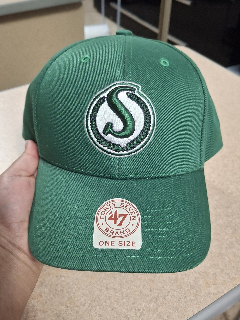 Brand New '47 Brand Saskatchewan Roughriders CFL Green Adjustable Hat One Size